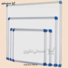 وایت-برد-مغناطیسی-70×50-|-فریم-نقره‌ای-مناسب-میز-کار-و-فضاهای-شخصی